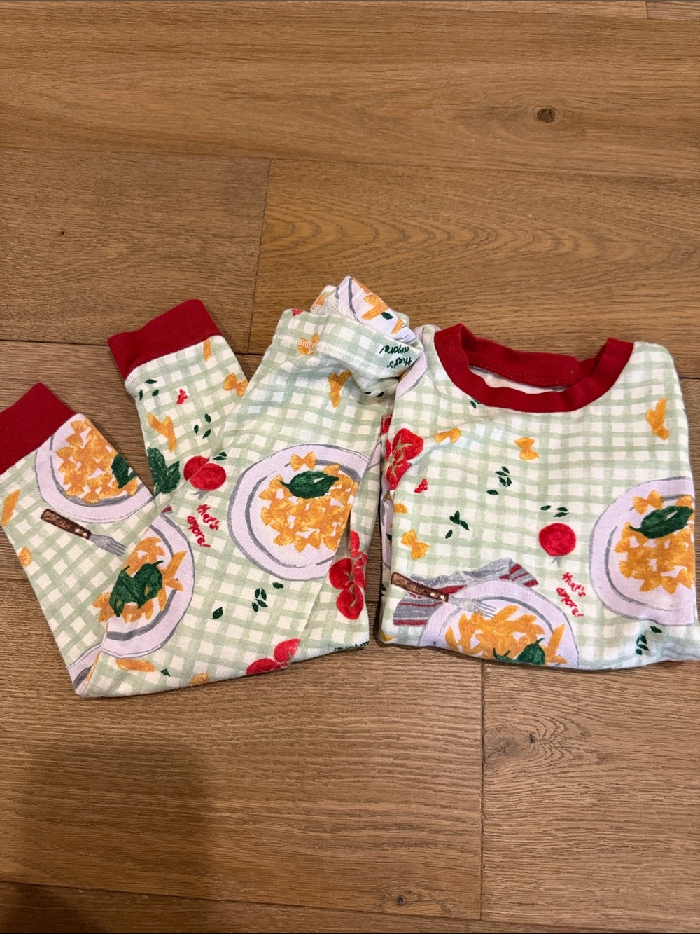 Burt’s Bees Pasta Pajama Set - 2T